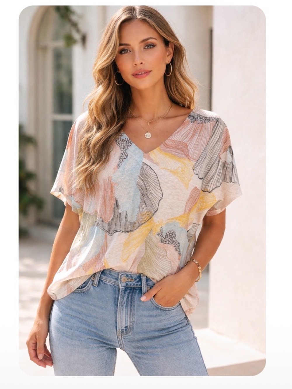 Chico's Vibrant Abstract Women's Blouse